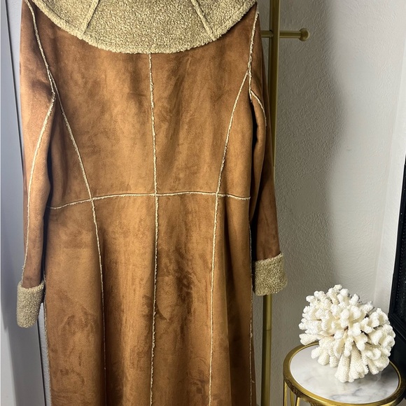 Dana Buchman Faux Suede Shearling Coat - Picture 6 of 13